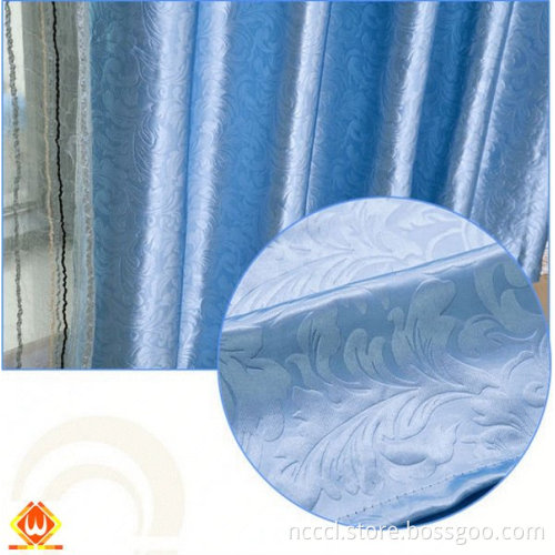 Polyester fabric plain colour window curtain